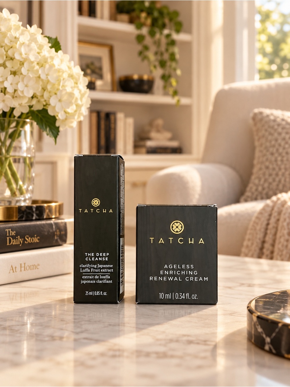 TATCHA Luxury Skincare Duo Deep Cleanse & Ageless Renewal Cream New